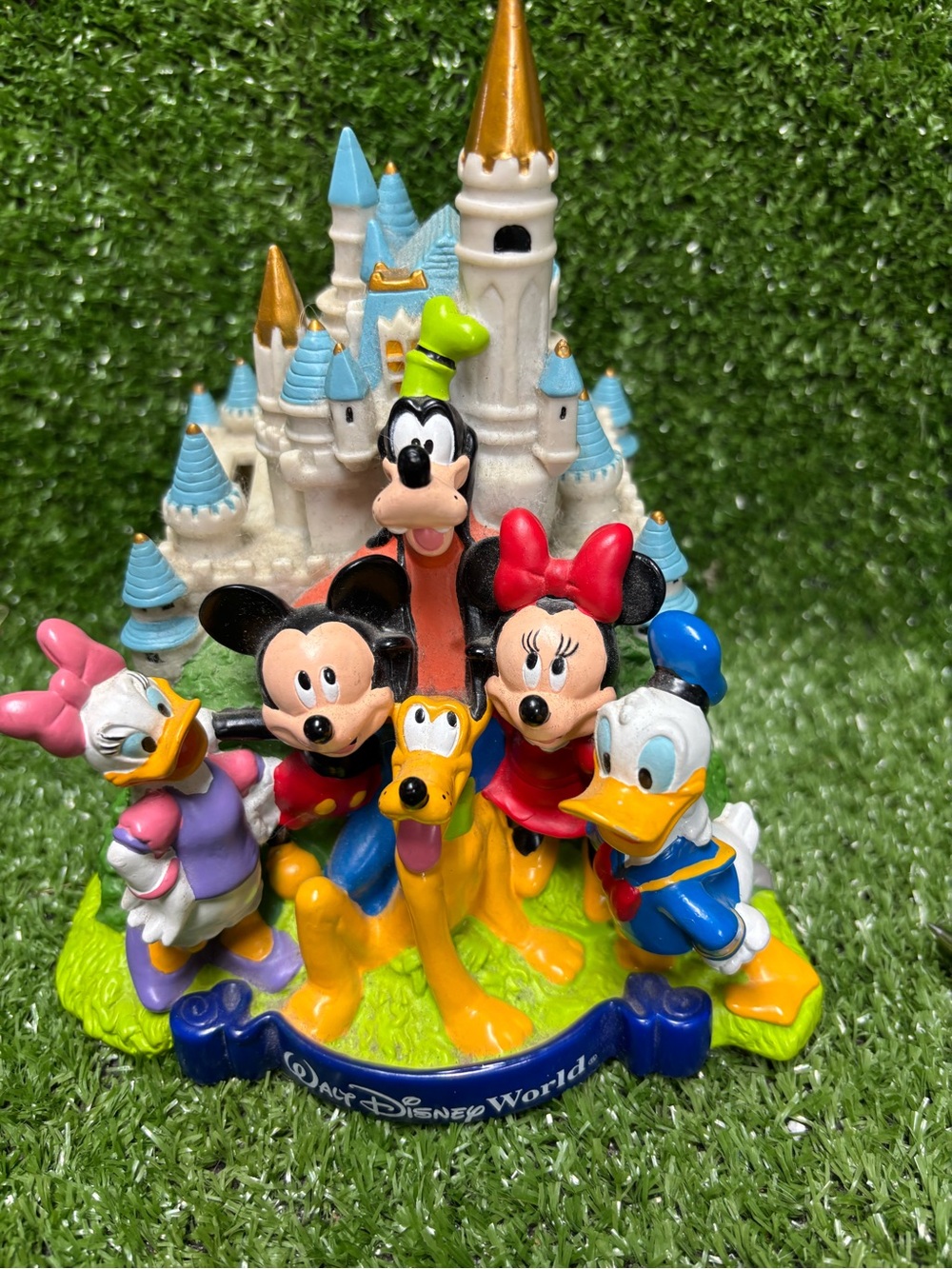 Disney Mickey & Friends Castle Figurine Bank- Colorful Collectible